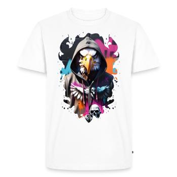 aigle street 1 - T-shirt Premium bio Homme - blanc - Devant - Nico (187cm)