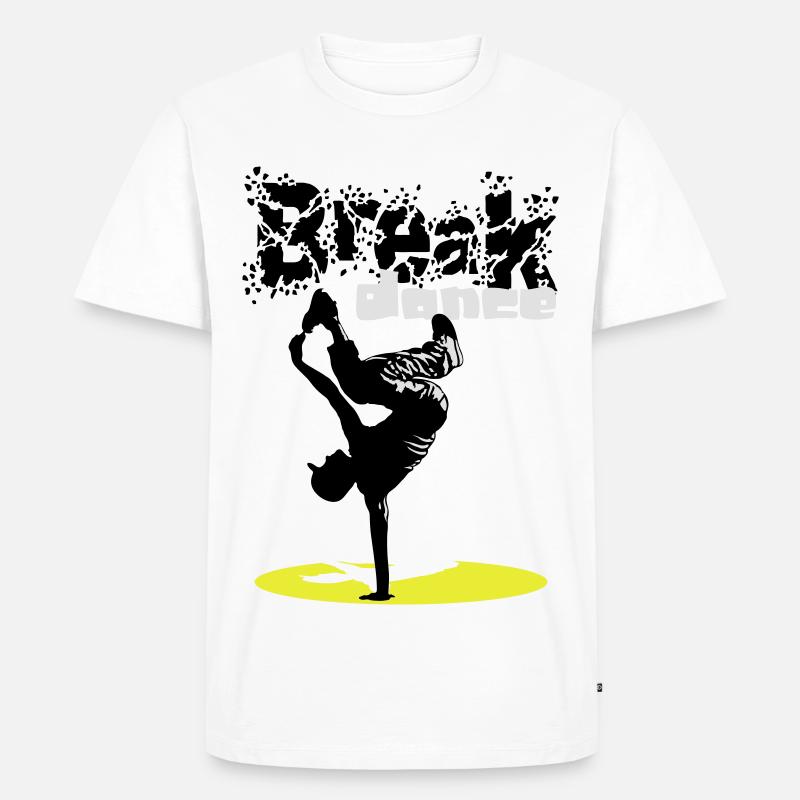 Breakdance flex - Männer Premium Bio T-Shirt - Weiß