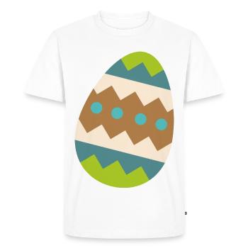 Easter egg - Men's Premium Organic T-Shirt - white - Front - Nico (187cm)