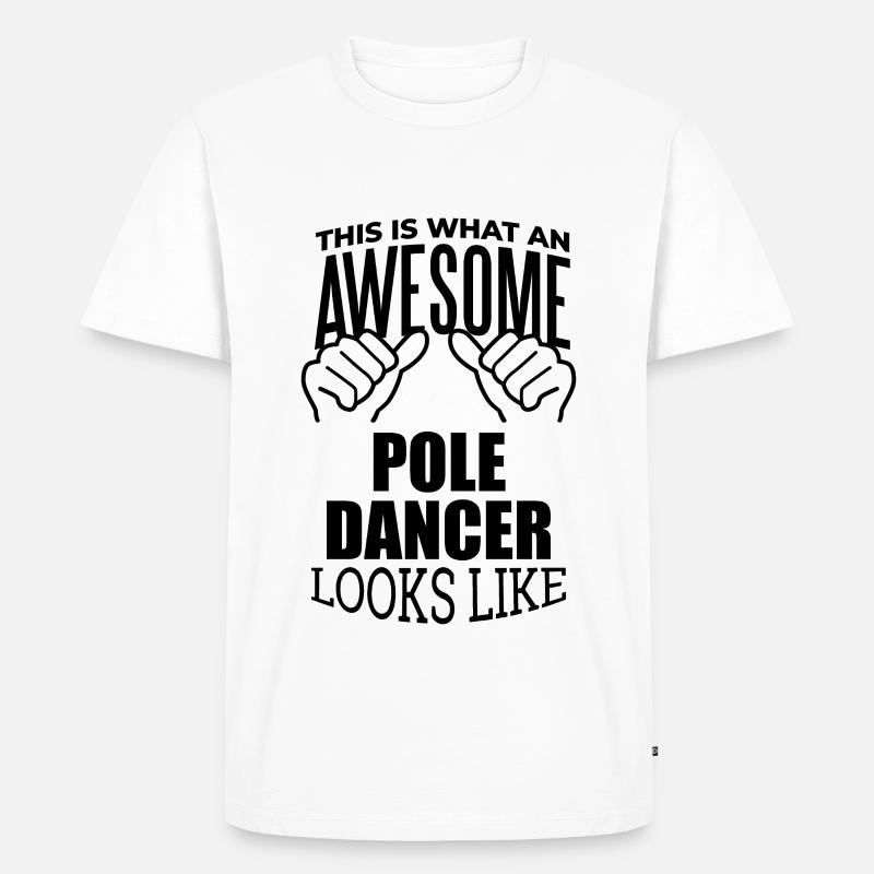 Pole-Dancer - Männer Premium Bio T-Shirt - Weiß