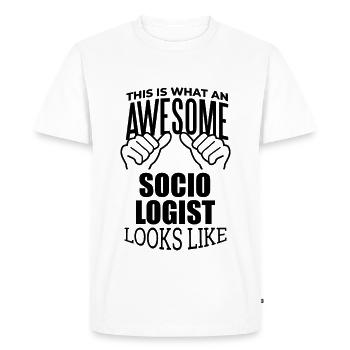 Sociologist Sociologist Sociologist - Men's Premium Organic T-Shirt - white - Front - Nico (187cm)