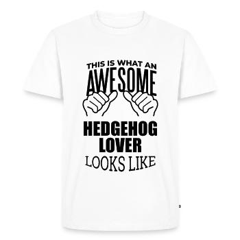 Hérisson Hérisson Hérisson - T-shirt Premium bio Homme - blanc - Devant - Nico (187cm)