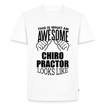 Chiropracteur Chiropracteur Chiropracteur Chiropracteur - T-shirt Premium bio Homme - blanc - Devant - Nico (187cm)