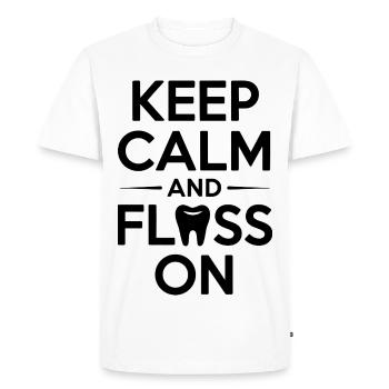Conception de la santé bucco-dentaire du cabinet dentaire - T-shirt Premium bio Homme - blanc - Devant - Nico (187cm)