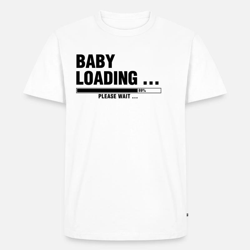 BABY LOADING... PLEASE WAIT ... - Men's Premium Organic T-Shirt - white
