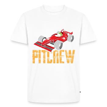 Pit Crew - Course automobile - T-shirt Premium bio Homme - blanc - Devant - Nico (187cm)