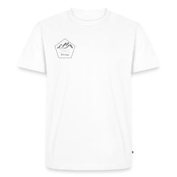Montagnes 2 - T-shirt Premium bio Homme - blanc - Devant - Nico (187cm)