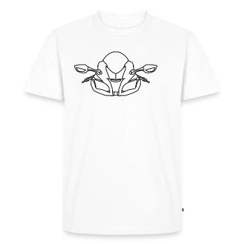 ZX10R - T-shirt Premium bio Homme - blanc - Devant - Nico (187cm)