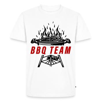 Grill Bbq Team Barbecue - Men's Premium Organic T-Shirt - white - Front - Nico (187cm)