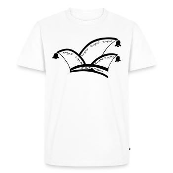 Fool's Cap - Men's Premium Organic T-Shirt - white - Front - Nico (187cm)