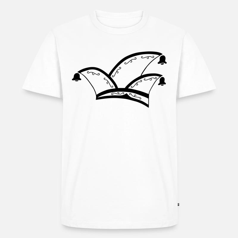 Narrenkappe - Männer Premium Bio T-Shirt - Weiß