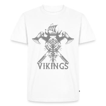 Viking Voyage - T-shirt Premium bio Homme - blanc - Devant - Nico (187cm)