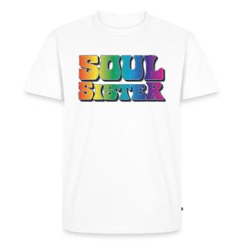 Soul Sister - Men's Premium Organic T-Shirt - white - Front - Nico (187cm)