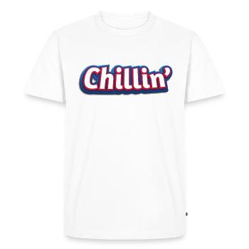 Chill chill - T-shirt Premium bio Homme - blanc - Devant - Nico (187cm)
