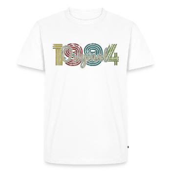 Cadeau d'anniversaire vintage 1994 - T-shirt Premium bio Homme - blanc - Devant - Nico (187cm)