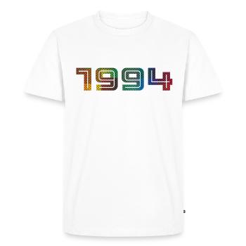 1994 Vintage Birthday Gift - Men's Premium Organic T-Shirt - white - Front - Nico (187cm)