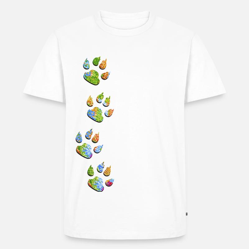 Pattes de fleur - T-shirt Premium bio Homme - blanc