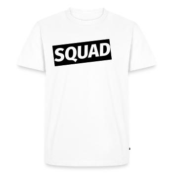 squad - Men's Premium Organic T-Shirt - white - Front - Nico (187cm)