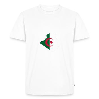 Algérie Mon Amour - T-shirt Premium bio Homme - blanc - Devant - Nico (187cm)