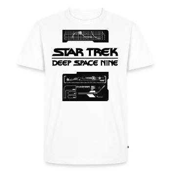 Star Trek Deep Space Nine Stellar Cartography Noir - T-shirt Premium bio Homme - blanc - Devant - Nico (187cm)