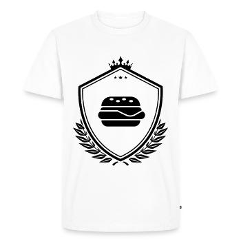 Burger Restauration rapide - T-shirt Premium bio Homme - blanc - Devant - Nico (187cm)