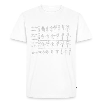 Prolatio - T-shirt Premium bio Homme - blanc - Devant - Nico (187cm)