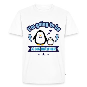 soon big brother, pregnancy announcement - Men's Premium Organic T-Shirt - white - Front - Nico (187cm)