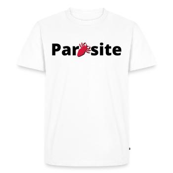 Parasite - Men's Premium Organic T-Shirt - white - Front - Nico (187cm)