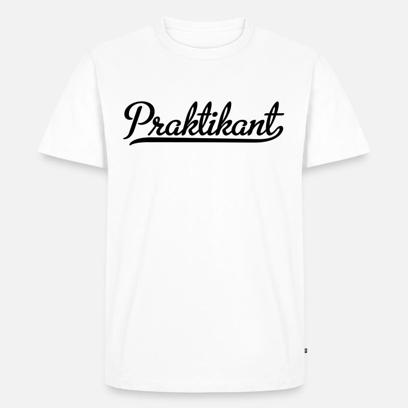 praktikant - Männer Premium Bio T-Shirt - Weiß