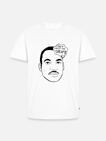 Martin luther King - Männer Premium Bio T-Shirt - Weiß