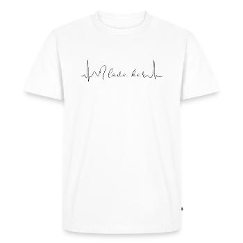 couple - T-shirt Premium bio Homme - blanc - Devant - Nico (187cm)