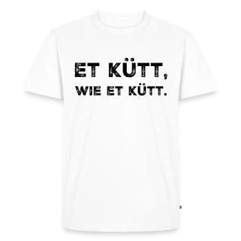 Et kütt wie et küt Köln Proverbes - T-shirt Premium bio Homme - blanc - Devant - Nico (187cm)