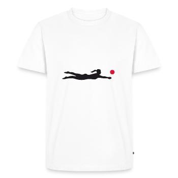 Women beach volleyball - Men's Premium Organic T-Shirt - white - Front - Nico (187cm)