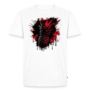Pineapple Fruit - Men's Premium Organic T-Shirt - white - Front - Nico (187cm)