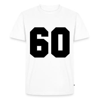 60 - Men's Premium Organic T-Shirt - white - Front - Nico (187cm)