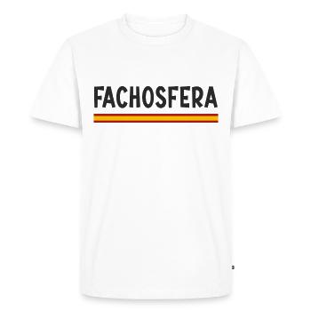 Fachosphère noire avec drapeau espagnol - T-shirt Premium bio Homme - blanc - Devant - Nico (187cm)
