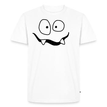 Monsterchen Monster Gesicht für Kinder Shirt Kind - Männer Premium Bio T-Shirt - Weiß - Vorne - Nico (187cm)