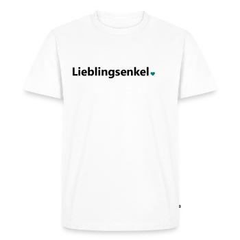 Favorite grandson best grandson world saying gift - Men's Premium Organic T-Shirt - white - Front - Nico (187cm)
