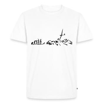 evolution glider glider glider glider - Men's Premium Organic T-Shirt - white - Front - Nico (187cm)