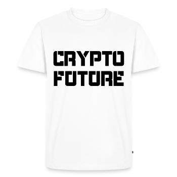 CRYPTO FUTURE Traders - T-shirt Premium bio Homme - blanc - Devant - Nico (187cm)