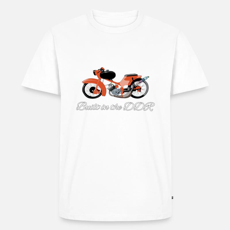 Paul2 - Männer Premium Bio T-Shirt - Weiß