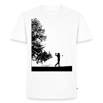 Let's golf Men - T-shirt Premium bio Homme - blanc - Devant - Nico (187cm)