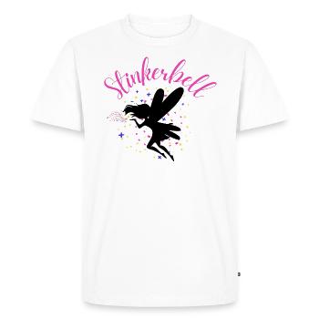 Stinkerbell fairy elf glitter dust funny saying - Men's Premium Organic T-Shirt - white - Front - Nico (187cm)