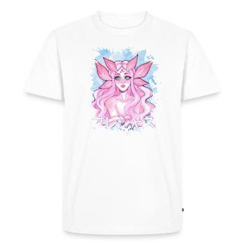 Anti social Japonais Sort Anime - T-shirt Premium bio Homme - blanc - Devant - Nico (187cm)