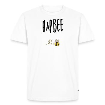 Hapbee Bee Beekeeper Wasp Honey Saying Bees Bee - Men's Premium Organic T-Shirt - white - Front - Nico (187cm)