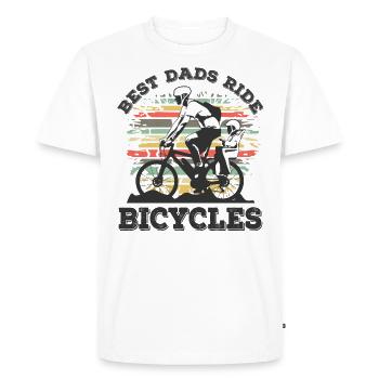 Best Dads Ride Bicycles Mountain Bike Father gifts - Men's Premium Organic T-Shirt - white - Front - Nico (187cm)