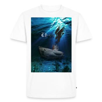 U 991 design1 - Men's Premium Organic T-Shirt - white - Front - Nico (187cm)