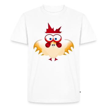 Coq coq - T-shirt Premium bio Homme - blanc - Devant - Nico (187cm)