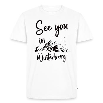 Winterberg Skiing Snowboarding in the Sauerland - Men's Premium Organic T-Shirt - white - Front - Nico (187cm)