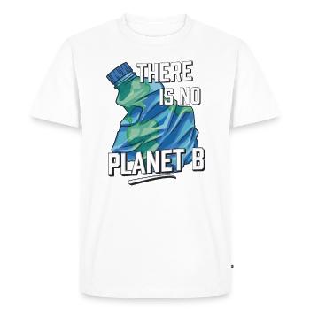There is no planet B, environmental protection - Men's Premium Organic T-Shirt - white - Front - Nico (187cm)